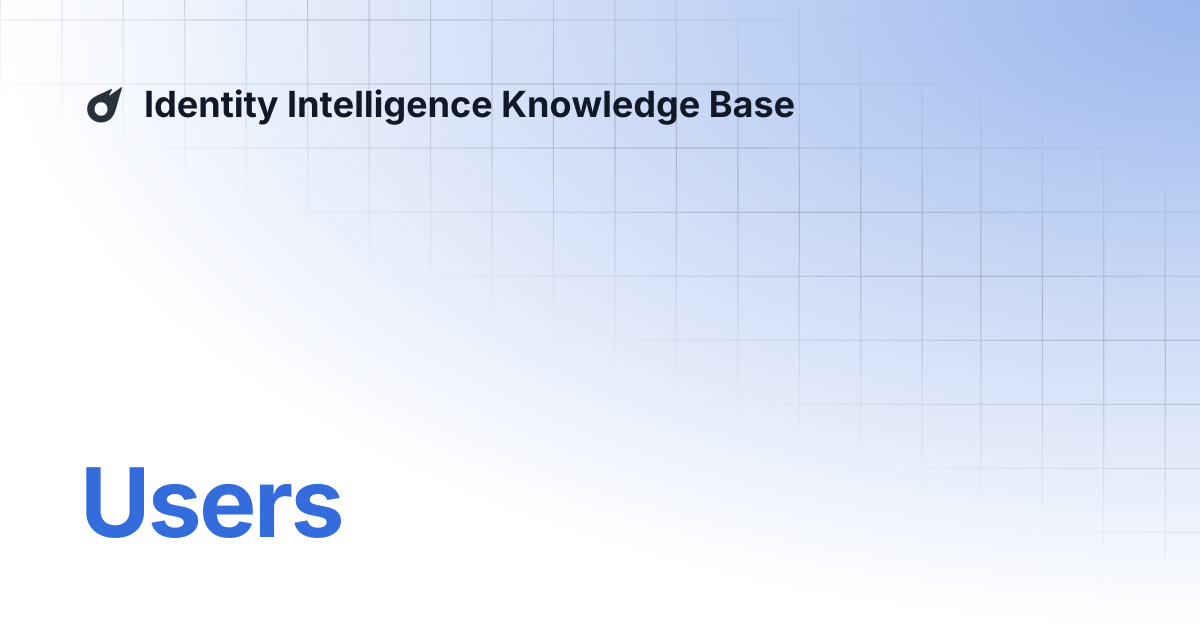Users | Oort Knowledge Base